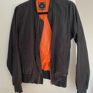 Black bomber jacket